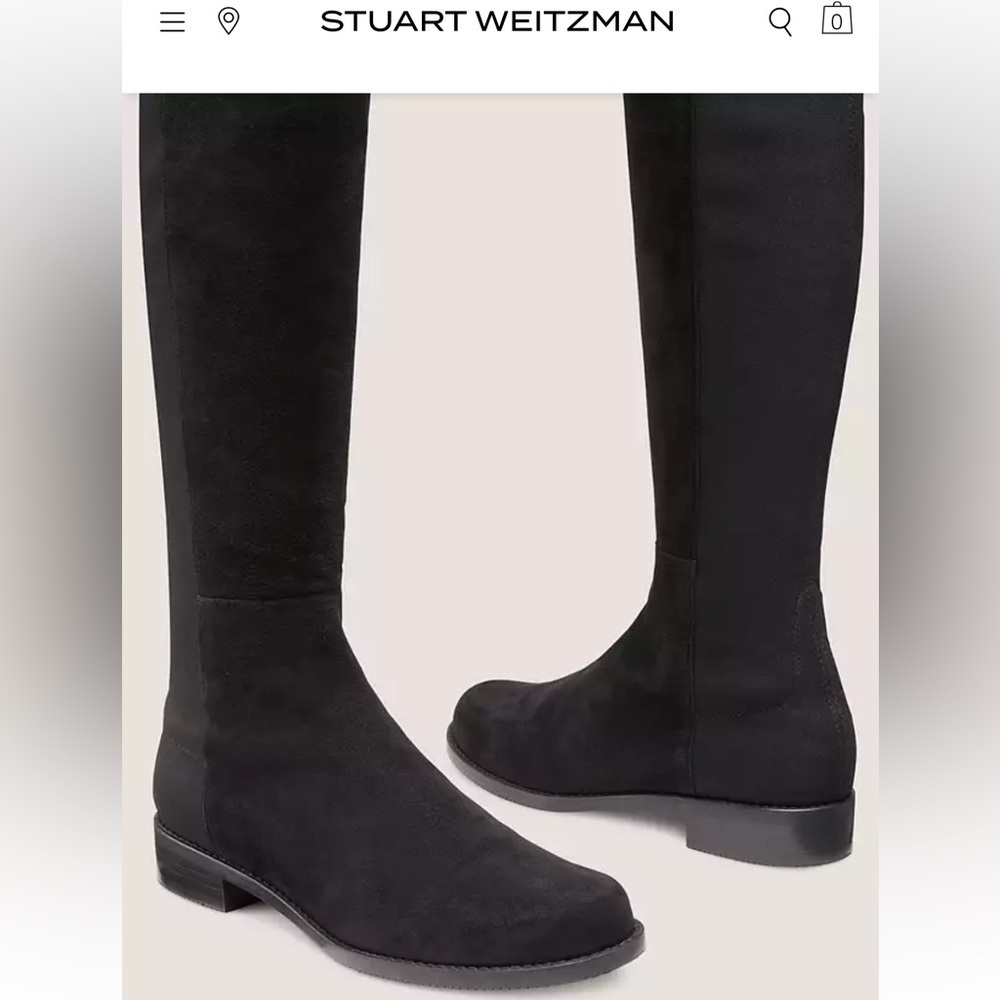 Stuart Weitzman 5050 over the knee suede boots - Picture 2 of 4